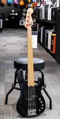 Charvel Guitars - Pro-Mod San Dimas Bass PJ V, Caramelized Maple Fingerboard - Metallic Black 2